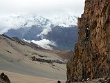 13 Looking Down The Steep Eastern Side Of The Kang La To The Annapurna Curcuit